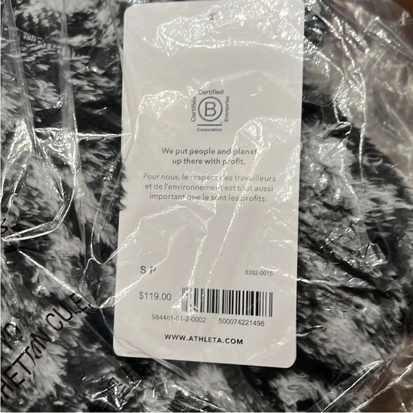 NWOT Athleta Tugga Sherpa Jacquard Hoodie Size Small - Picture 7 of 11